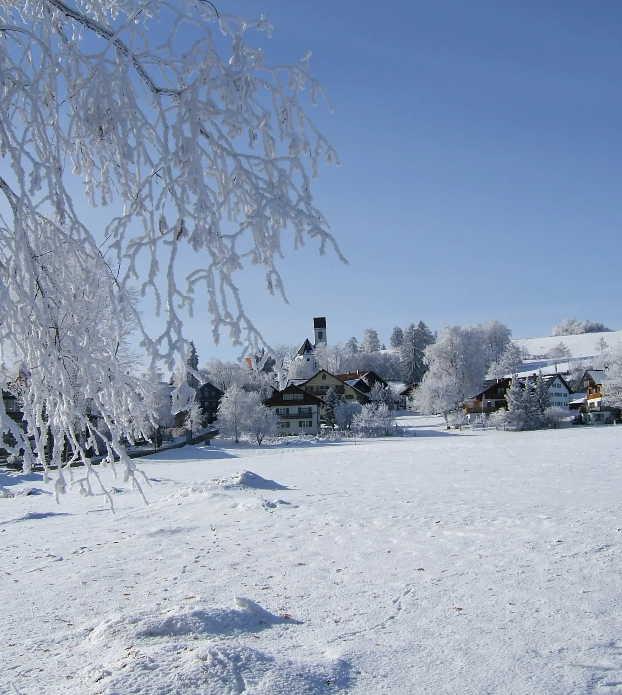 Ortsansicht Winter Mittelberg