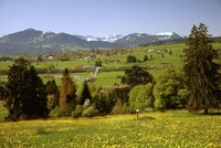 Ortsteil Oy mit Panorama Hintergrund Oy-Mittelberg